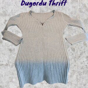 Woman's Small Ribbed Sweater Dress Form Fitted